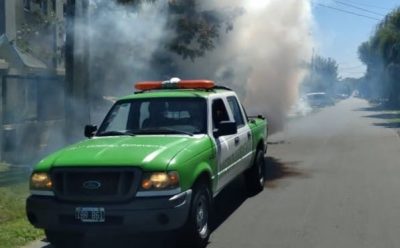 AVANZAN LAS TAREAS DE FUMIGACIÓN EN ESTEBAN ECHEVERRÍA