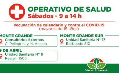 OPERATIVOS GRATUITOS DE VACUNACIÓN