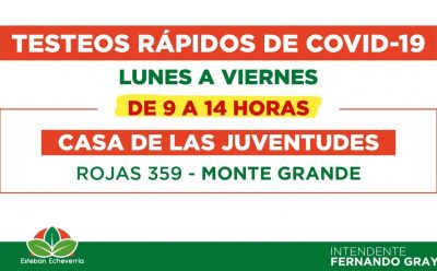 CONTINÚAN LOS TESTEOS DE COVID-19 EN EL DISTRITO