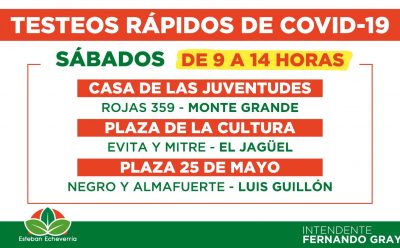 TESTEOS DE COVID-19 EN ESTEBAN ECHEVERRÍA