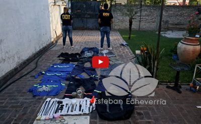 LA POLICÍA BONAERENSE DETUVO A UNA BANDA QUE REALIZABA ENTRADERAS EN ESTEBAN ECHEVERRÍA