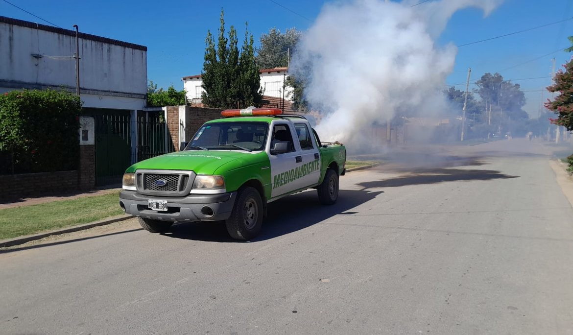 EL MUNICIPIO CONTINÚA CON LOS OPERATIVOS DE FUMIGACIÓN EN EL DISTRITO