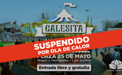 LA CALESITA DE LUIS GUILLÓN PERMANECERÁ CERRADA ESTE FIN DE SEMANA DEBIDO A LA OLA DE CALOR
