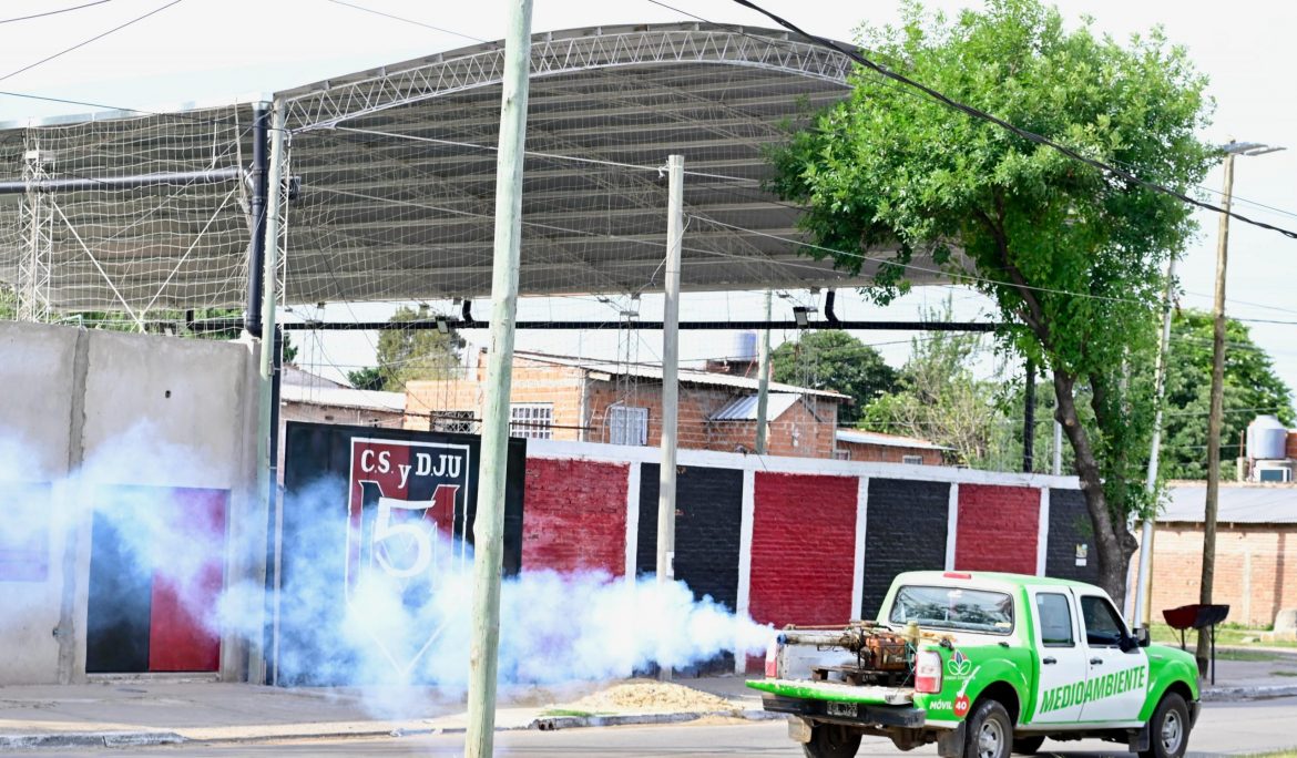 EL MUNICIPIO CONTINÚA CON LOS OPERATIVOS DE FUMIGACIÓN EN EL DISTRITO