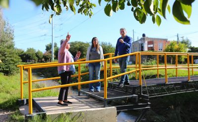 FERNANDO GRAY MONITOREÓ LAS TAREAS DE SANEAMIENTO Y LIMPIEZA DEL ARROYO ORTEGA EN EL JAGÜEL
