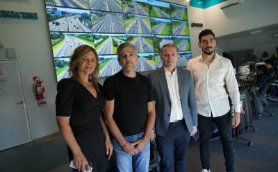 FERNANDO GRAY SE REUNIÓ CON FACUNDO MOYANO Y JUAN ZABALETA EN EL CENTRO DE MONITOREO DE AUBASA