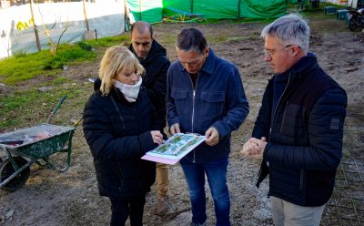 LUIS GUILLÓN: FERNANDO GRAY RECORRIÓ LA OBRA DE REMODELACIÓN Y REFACCIÓN DE LA PLAZA BELLAS ARTES