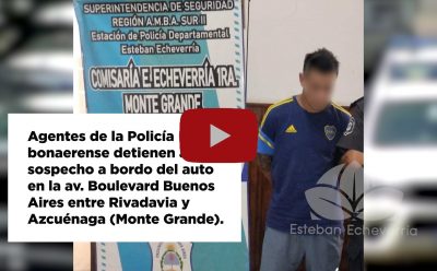 DETUVIERON A UN HOMBRE QUE CIRCULABA EN UN VEHÍCULO ROBADO