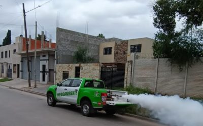 AVANZAN LAS TAREAS DE FUMIGACIÓN EN MONTE GRANDE SUR