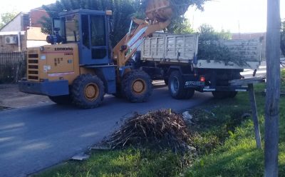 TRAS LAS TORMENTAS, EL MUNICIPIO AVANZA CON LOS TRABAJOS DE LIMPIEZA EN LOS BARRIOS DEL DISTRITO