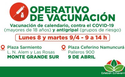 OPERATIVOS GRATUITOS DE VACUNACIÓN