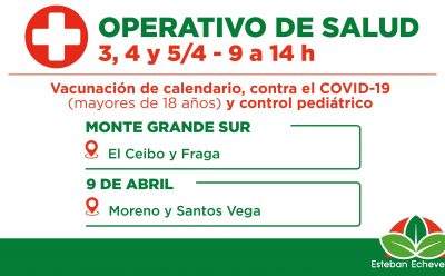 OPERATIVOS GRATUITOS DE VACUNACIÓN Y CONTROLES PEDIÁTRICOS
