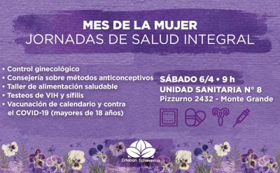 MES DE LA MUJER: OPERATIVO DE SALUD INTEGRAL EN MONTE GRANDE