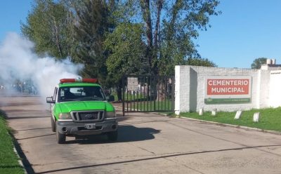 CONTINÚAN LOS OPERATIVOS DE FUMIGACIÓN EN ESTEBAN ECHEVERRÍA