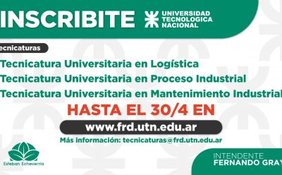 INSCRIPCIONES A LAS TECNICATURAS DE LA UTN