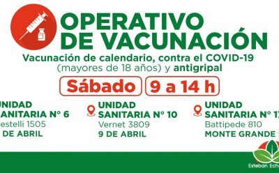 EL MUNICIPIO REALIZARÁ UN NUEVO OPERATIVO DE VACUNACIÓN EN EL DISTRITO