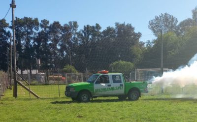 TRABAJOS DE FUMIGACIÓN EN EL JAGÜEL