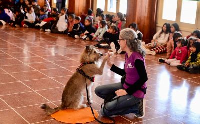 EN EL DÍA DEL ANIMAL, EL MUNICIPIO REALIZÓ UNA CHARLA SOBRE TENENCIA RESPONSABLE EN EL HOGAR ESCUELA EVITA