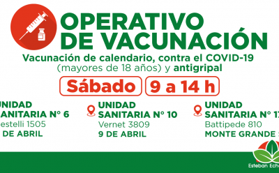 EL MUNICIPIO REALIZARÁ UN NUEVO OPERATIVO DE VACUNACIÓN EN EL DISTRITO