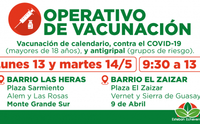 EL MUNICIPIO CONTINÚA CON LOS OPERATIVOS DE VACUNACIÓN EN EL DISTRITO