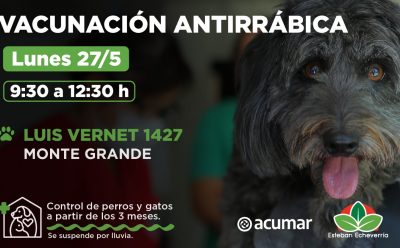 OPERATIVO DE VACUNACIÓN ANTIRRÁBICA EN MONTE GRANDE