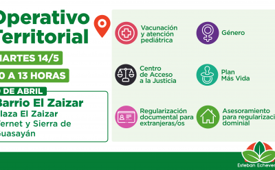 EL MUNICIPIO DE ESTEBAN ECHEVERRÍA REALIZARÁ UN NUEVO OPERATIVO TERRITORIAL EN 9 DE ABRIL