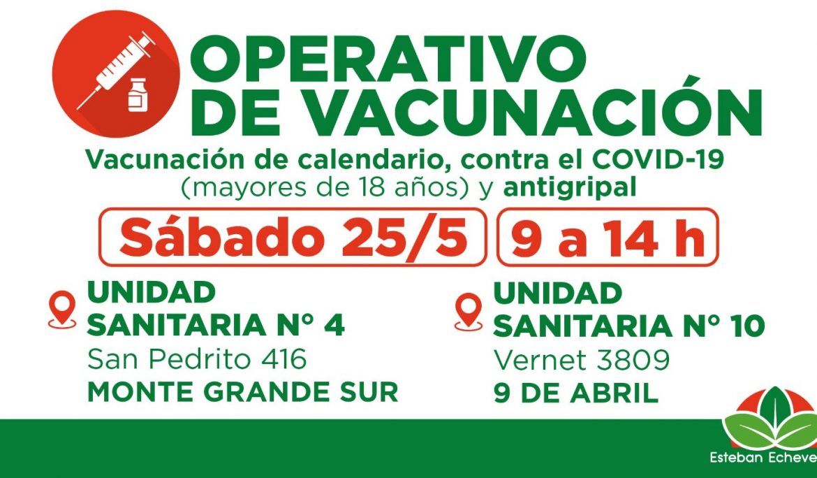 EL MUNICIPIO REALIZARÁ UN NUEVO OPERATIVO DE VACUNACIÓN EN EL DISTRITO