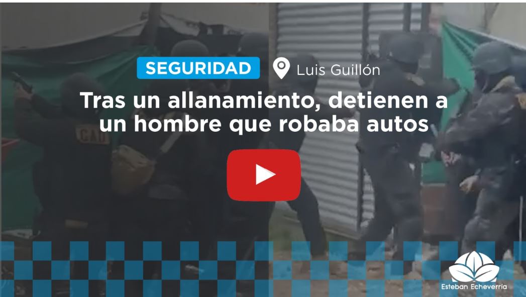TRAS UN ALLANAMIENTO EN LUIS GUILLÓN, DETUVIERON A UNA PERSONA QUE ROBABA VEHÍCULOS Y VENDÍA LAS AUTOPARTES
