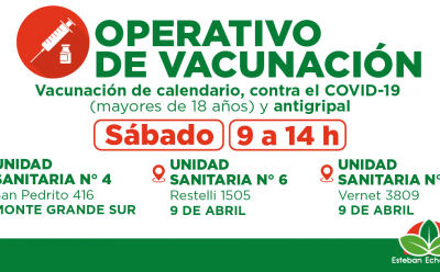 EL MUNICIPIO REALIZARÁ UN NUEVO OPERATIVO DE VACUNACIÓN EN EL DISTRITO