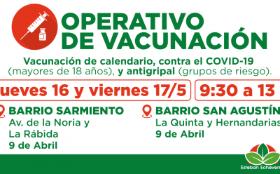 AVANZAN LOS OPERATIVOS DE VACUNACIÓN EN 9 DE ABRIL