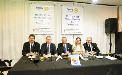 FERNANDO GRAY PARTICIPÓ DEL 12° ANIVERSARIO DEL ROTARY CLUB MONTE GRANDE DEL CENTENARIO