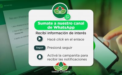 EL MUNICIPIO DE ESTEBAN ECHEVERRÍA CUENTA CON CANAL OFICIAL DE WHATSAPP