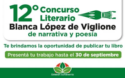 VECINAS Y VECINOS YA PUEDEN PARTICIPAR DEL 12° CONCURSO LITERARIO MUNICIPAL
