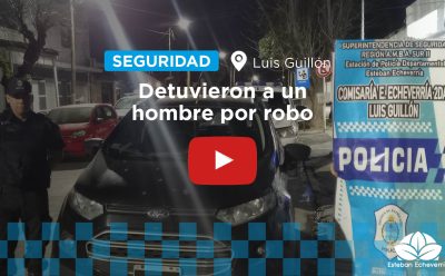 UN DETENIDO POR EL ROBO DE UN VEHÍCULO EN LUIS GUILLÓN