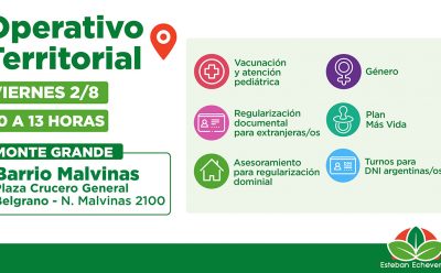 NUEVO OPERATIVO TERRITORIAL EN MONTE GRANDE