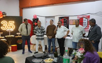 9 DE ABRIL: FERNANDO GRAY PARTICIPÓ DEL 35° ANIVERSARIO DEL CLUB SOCIAL, CULTURAL Y DEPORTIVO SANTOS JUNIORS