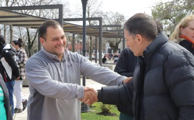 EL JAGÜEL: FERNANDO GRAY RECORRIÓ UN NUEVO OPERATIVO DE RECARGA DE GARRAFAS A VALOR SOCIAL