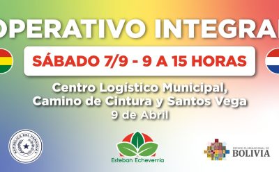 EL MUNICIPIO DE ESTEBAN ECHEVERRÍA REALIZARÁ UN OPERATIVO INTEGRAL EN 9 DE ABRIL