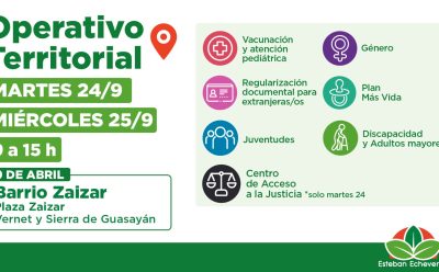 NUEVOS OPERATIVOS TERRITORIALES EN 9 DE ABRIL