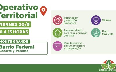 NUEVO OPERATIVO TERRITORIAL EN MONTE GRANDE
