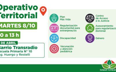 EL MUNICIPIO REALIZARÁ UN NUEVO OPERATIVO TERRITORIAL EN 9 DE ABRIL