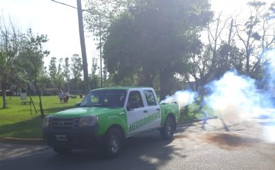 OPERATIVOS DE FUMIGACIÓN EN BARRIOS Y ESPACIOS PÚBLICOS DE ESTEBAN ECHEVERRÍA