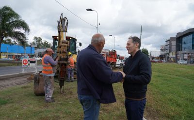 CANNING: FERNANDO GRAY RECORRIÓ LAS OBRAS DE REPAVIMENTACIÓN DE LA AVENIDA MARIANO CASTEX (RUTA PROVINCIAL 58)
