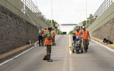 EL MUNICIPIO LLEVA ADELANTE OBRAS EN EL PASO BAJO NIVEL DE CERVETTI