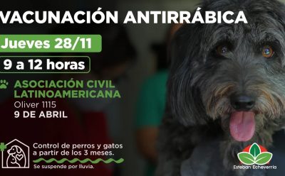 JORNADA DE VACUNACION ANTIRRABICA EN 9 DE ABRIL