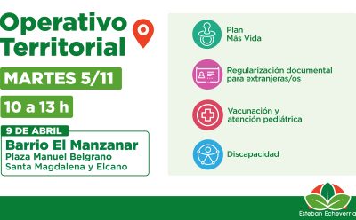 EL MUNICIPIO REALIZARÁ UN NUEVO OPERATIVO TERRITORIAL EN 9 DE ABRIL