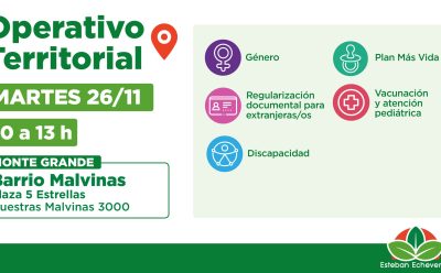 EL MUNICIPIO REALIZARÁ UN NUEVO OPERATIVO TERRITORIAL EN MONTE GRANDE