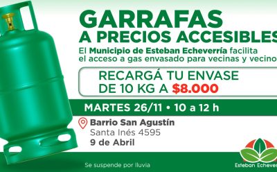 OPERATIVO DE RECARGA DE GARRAFAS A PRECIOS ACCESIBLES EN 9 DE ABRIL