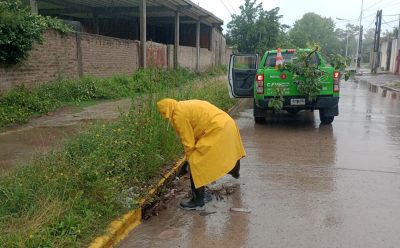 EL MUNICIPIO REALIZÓ TRABAJOS DE SANEAMIENTO Y LIMPIEZA EN EL DISTRITO