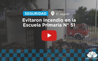 CON LA INTERVENCIÓN DEL COM SE EVITÓ UN INCENDIO EN UNA ESCUELA DE EL JAGÜEL